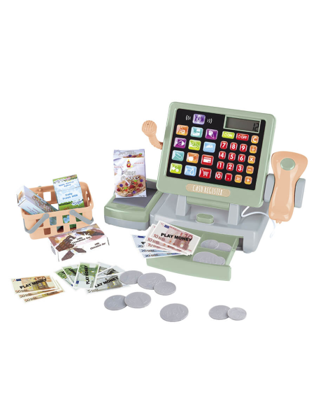 CAJA REGISTRADORA CON CALCULADORA REAL