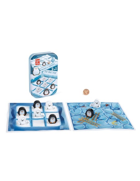 JUEGO POCKET 2 EN 1:  TRES EN RAYA / SERPIENTES Y ESCALERAS