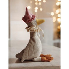 GANSO CON GORRO ROSA Y CUELLO 2