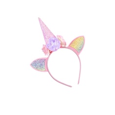 DISFRAZ CAPA Y CORONA UNICORNIO 2