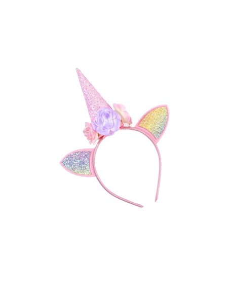 DISFRAZ CAPA Y CORONA UNICORNIO