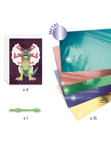 LAMINAS PAN DE ORO DINOSAURIOS