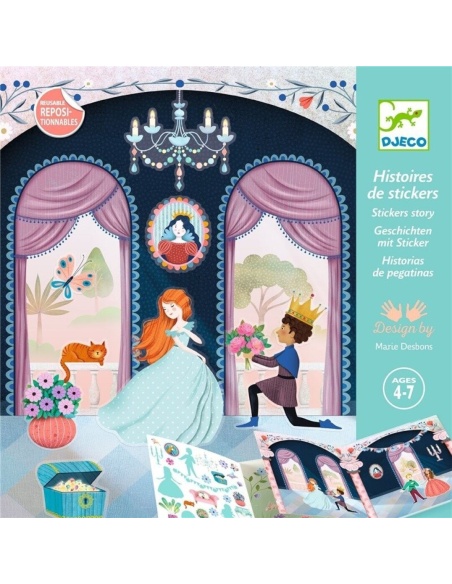 PEGATINAS REUTILIZABLES CUENTOS DE PRINCESAS