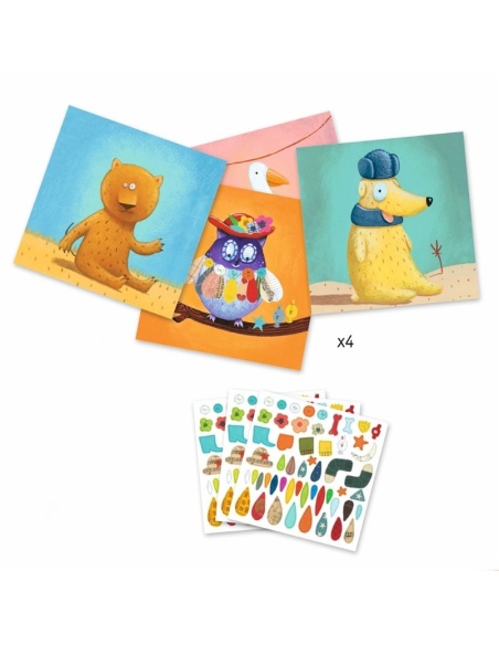 PEGATINAS CREA ANIMALES