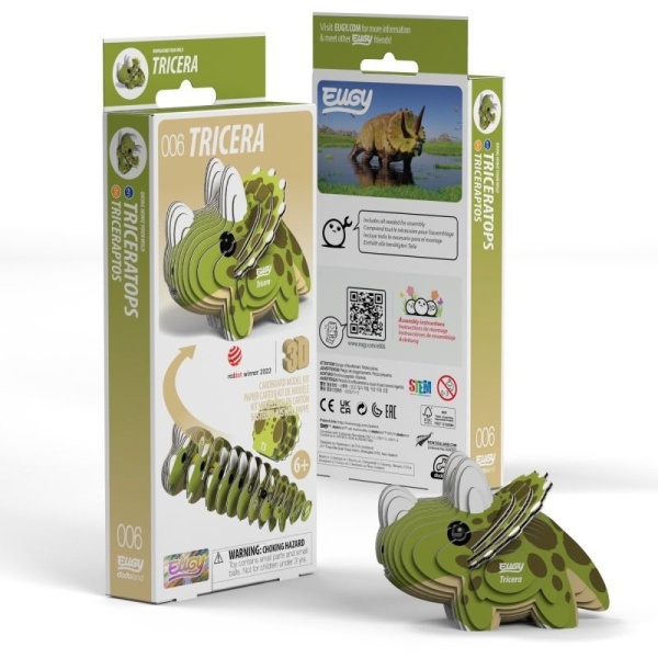 PUZLE 3D EUGY  TRICERA