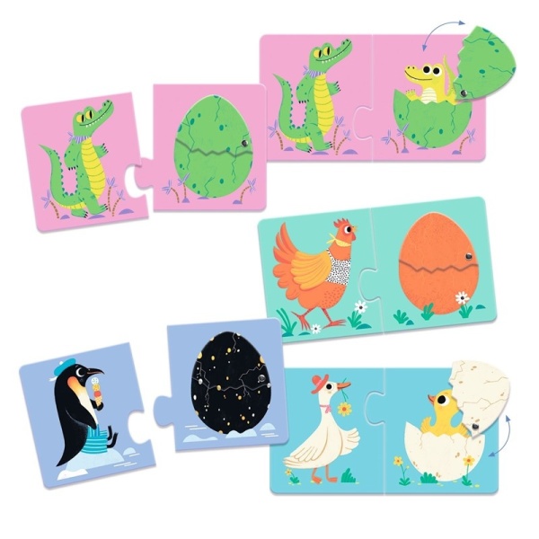 PUZZLE HUEVOS DIVERTIDOS