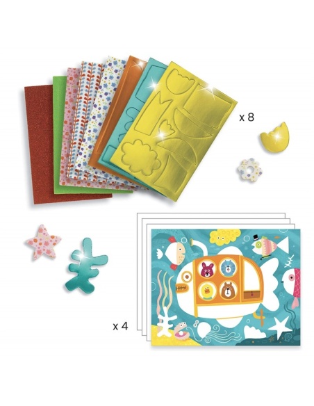 COLLAGE: JUGANDO CON ESPUMA