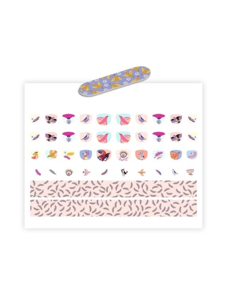 ADHESIVOS DE PLUMAS Y PÁJAROS PARA LAS UÑAS