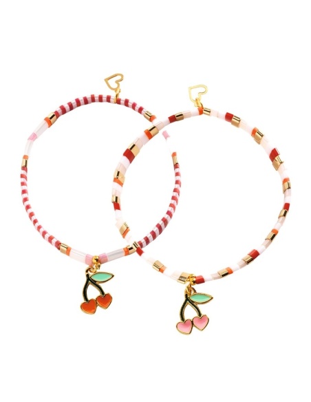 DIY PULSERAS CEREZAS