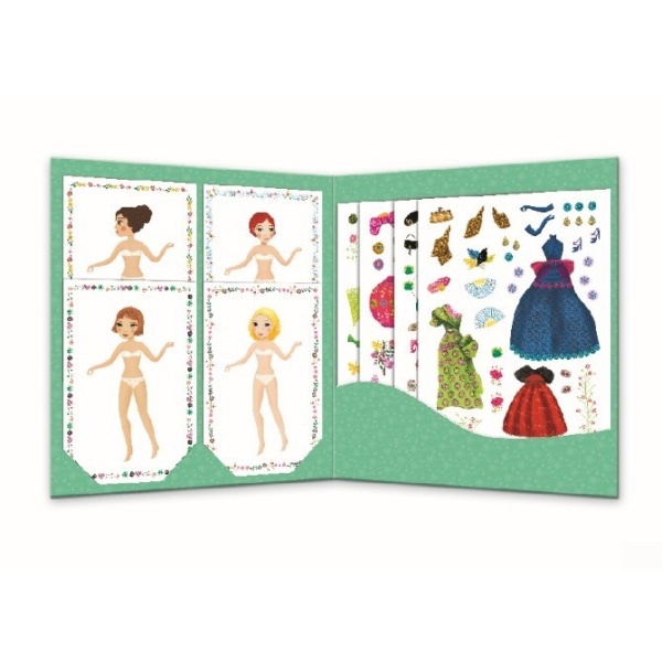 PEGATINAS MUÑECAS DE PAPEL