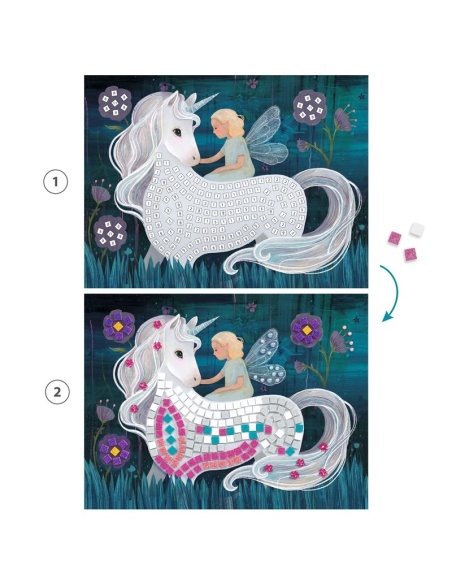 COLLAGE CUADROS DE MOSÁICOS: EL MUNDO ENCANTADO