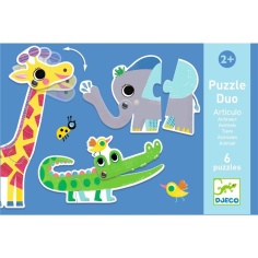 PUZZLE DUO ANIMALES ARTICULADOS