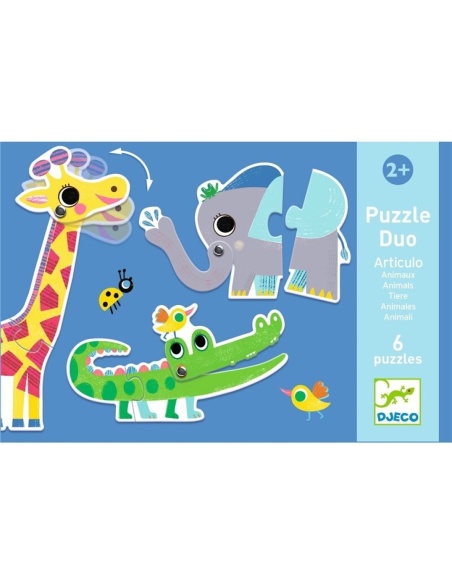 PUZZLE DUO ANIMALES ARTICULADOS