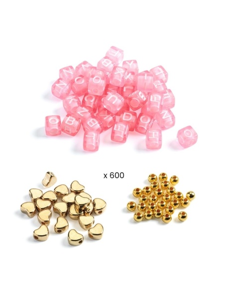 PERLAS ALFABETO DORADO