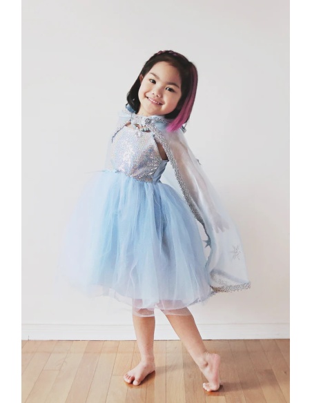 CAPA DISFRAZ AZUL CON ESTRELLAS