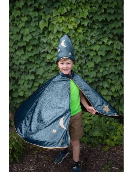 CAPA DISFRAZ MAGO ESTRELLAS Y LUNA