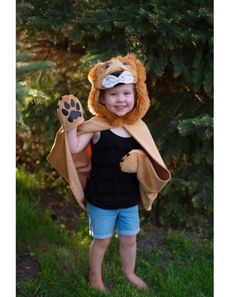 CAPA DISFRAZ LEÓN DE PELUCHE