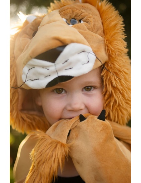 CAPA DISFRAZ LEÓN DE PELUCHE