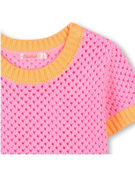 CAMISETA DE CROCHET BICOLOR BILLIEBLUSH