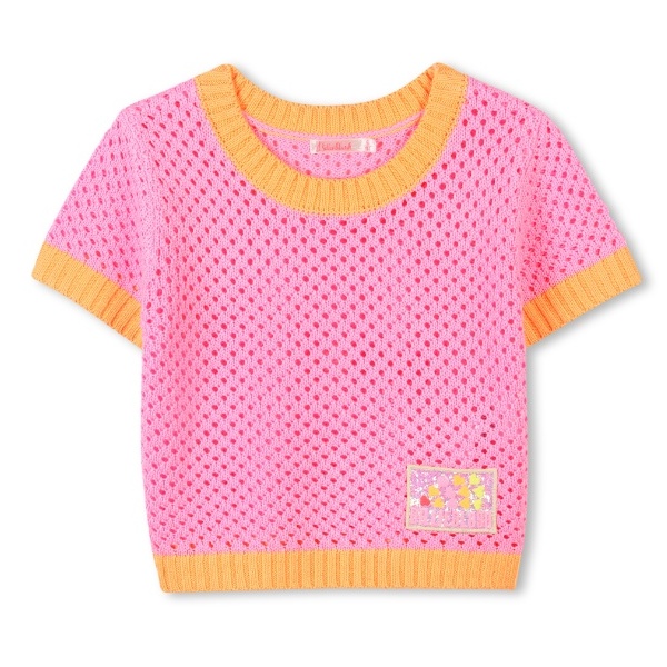 CAMISETA DE CROCHET BICOLOR BILLIEBLUSH