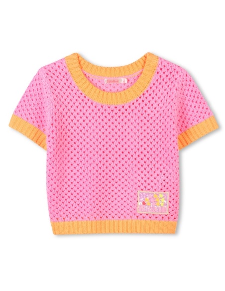 CAMISETA DE CROCHET BICOLOR BILLIEBLUSH
