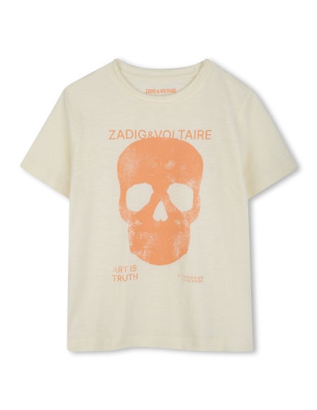 CAMISETA MANGA CORTA CRUDO ZADIG & VOLTAIRE