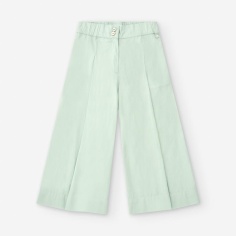 PANTALÓN DE POPELÍN  VERDE AGUA