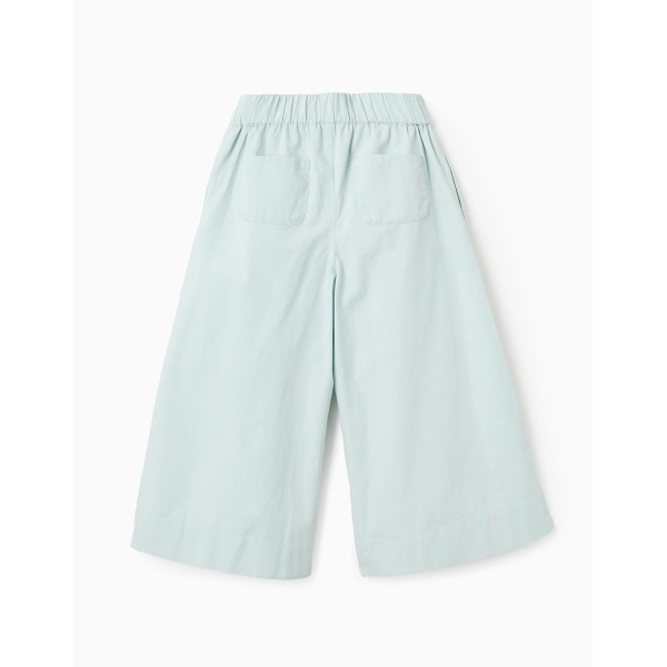 PANTALÓN DE POPELÍN  VERDE AGUA