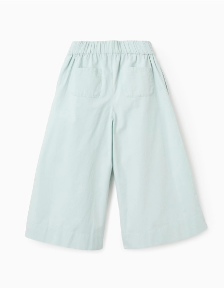 PANTALÓN DE POPELÍN  VERDE AGUA