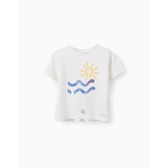 CAMISETA CON LENTEJUELAS BLANCA