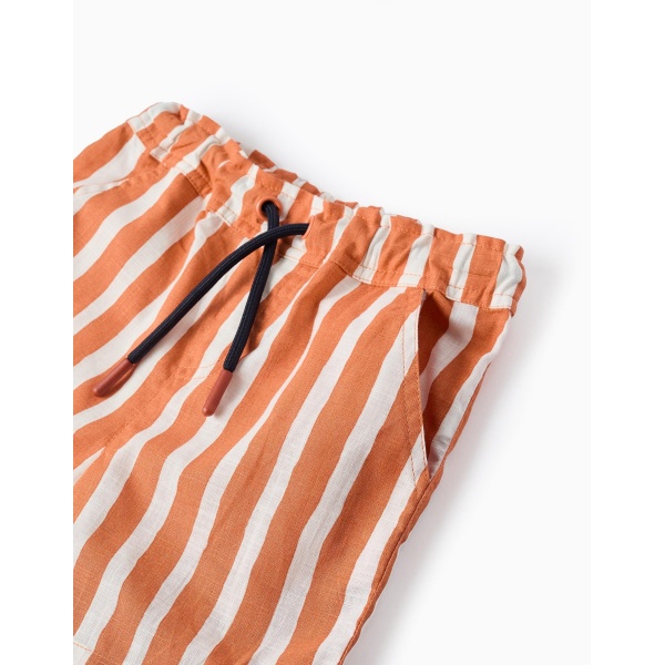 PANTALÓN CORTO A RAYAS