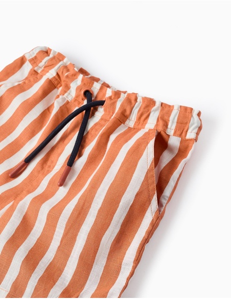 PANTALÓN CORTO A RAYAS