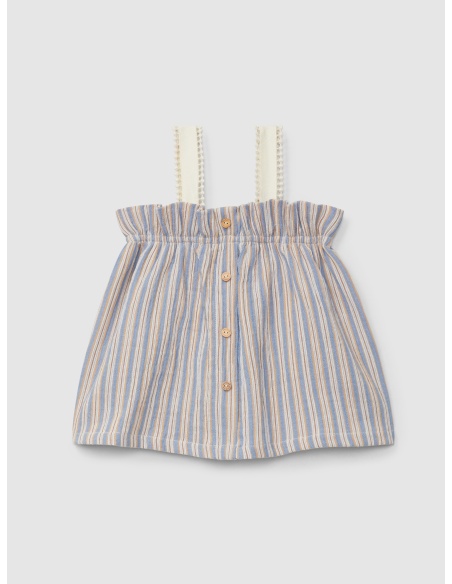 TOP RAYAS MULTICOLOR LARANJINHA