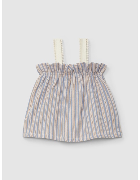 TOP RAYAS MULTICOLOR LARANJINHA