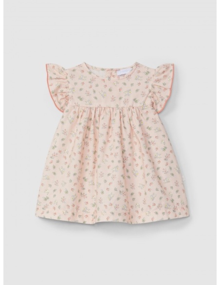 VESTIDO ESTAMPADO FLORAL LARANJINHA