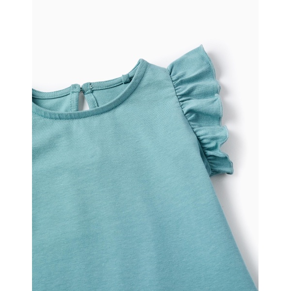 CAMISETA SIN MANGAS CON VOLANTE