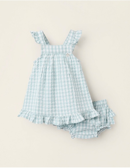 VESTIDO TIRANTES Y CUBREPAÑAL DE VICHY