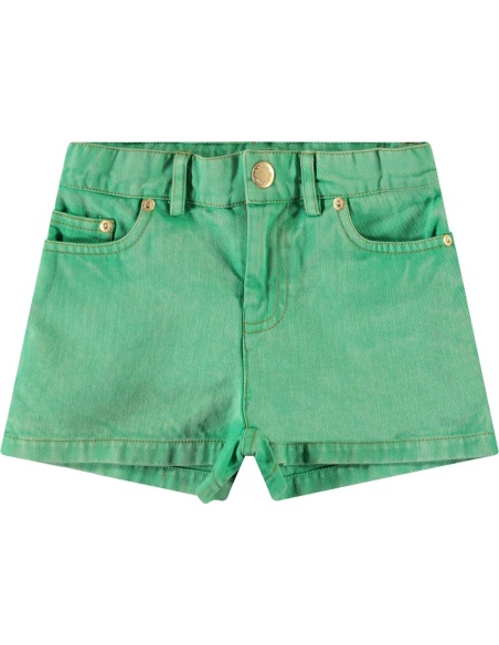 PANTALÓN CORTO TEJANO VERDE MOLO