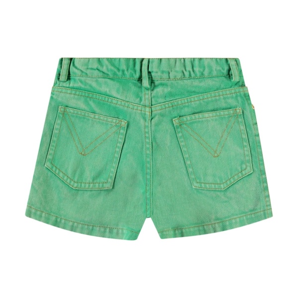 PANTALÓN CORTO TEJANO VERDE MOLO