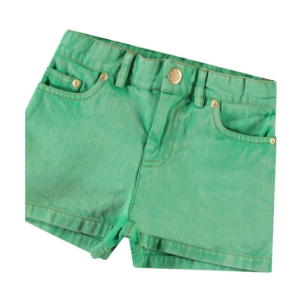 PANTALÓN CORTO TEJANO VERDE MOLO