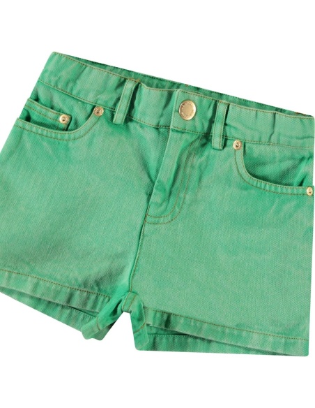 PANTALÓN CORTO TEJANO VERDE MOLO