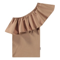 TOP ASIMÉTRICO DE ALGODÓN MOLO