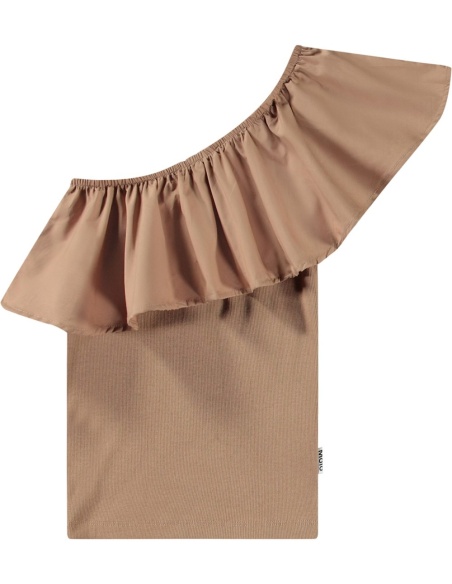 TOP ASIMÉTRICO DE ALGODÓN MOLO