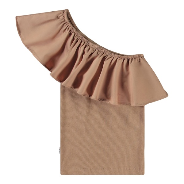 TOP ASIMÉTRICO DE ALGODÓN MOLO