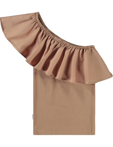 TOP ASIMÉTRICO DE ALGODÓN MOLO