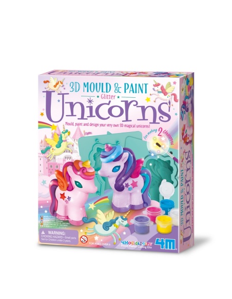 MOULD AND PAINT 3D UNICORNS