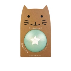 PELOTA GLITTER AZUL 22 cm RATATAM!