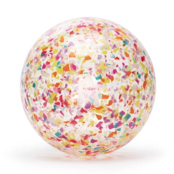 PELOTA CONFETTI MULTICOLOR 10 cm RATATAM!