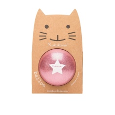 PELOTA GLITTER ROSA 22 cm RATATAM!