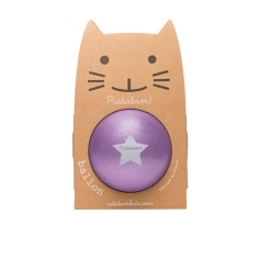 PELOTA GLITTER LILA 22 cm RATATAM!